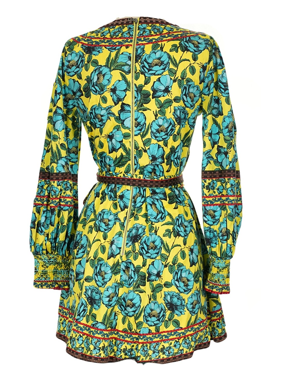 Alice + Olivia floral wrap mini dress size 0
